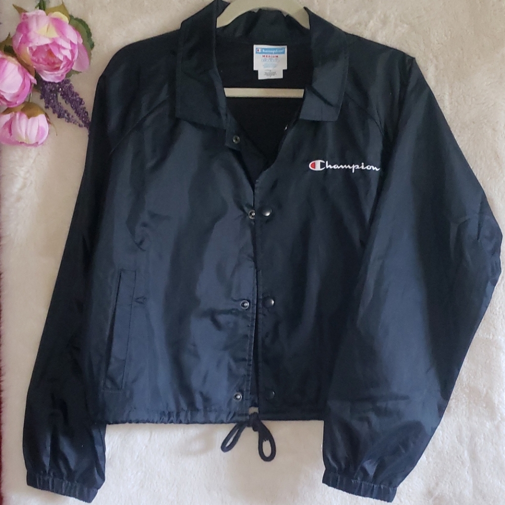 Champion Medium Black Windbreaker